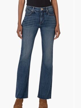 Kut from the Kloth Stella Fab Ab Flare Dark Blue Flare Jeans